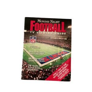1990 Monday Night Football TV Viewing Guide NFL Dan Dierdorf Super Bowl XXV